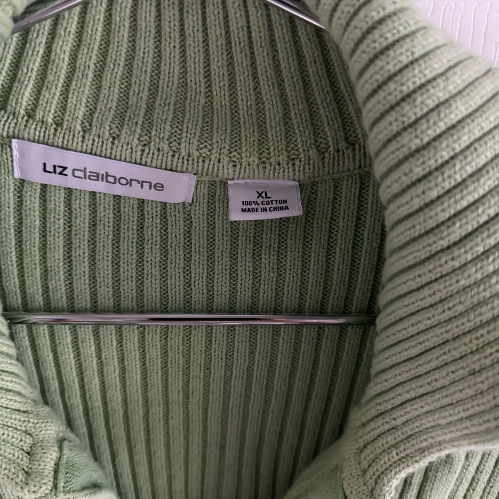 Mint & Navy Striped Pullover - Picture 4 of 5